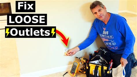 how to tighten electrical outlet